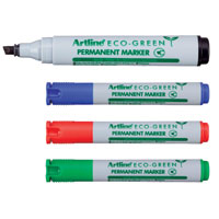 2-5mm Bullet Eco-Green Permanent Markers - Sold by the Dozen