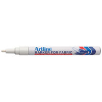 Fabric Marker (White Ink) 1.2mm Bullet - Sold by the Dozen