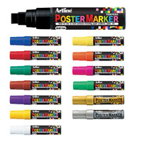 12mm Chisel Poster Markers - Sold by the Dozen
