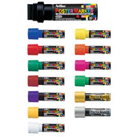 EPP-30 - 30mm Chisel Poster Markers - Sold by the Dozen