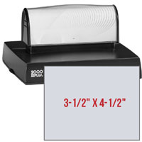 HD 130 Pre-Inked Stamp (3-1/2" x 4-1/2")