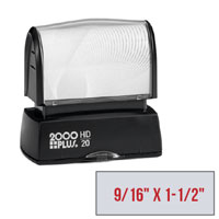 HD20QD - HD 20 Quick Dry Pre-Inked Stamp - (9/16" x 1-1/2")