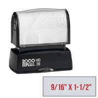 HD 20 Pre-Inked Stamp - (9/16" x 1-1/2")