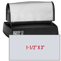 HD60QD - HD 60 Quick Dry Pre-Inked Stamp (1-1/2" x 3")
