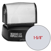 R40 HD Pre-Inked Quick Dry Stamp (1-5/8" Diameter)