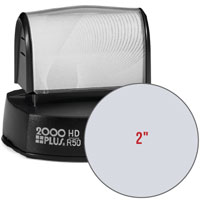 R50 HD Pre-Inked Stamp (2" Diameter)